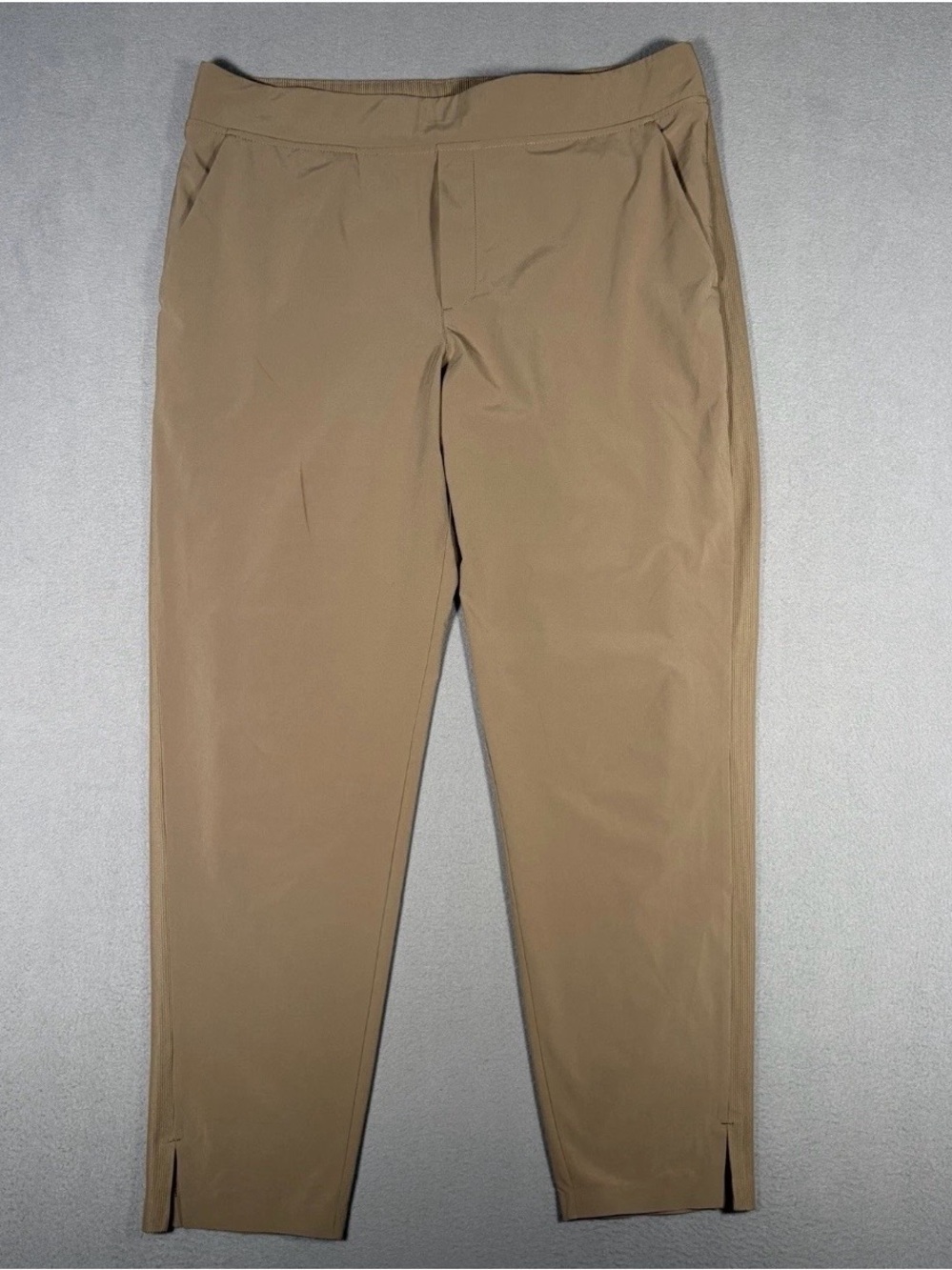 Athleta Brooklyn Ankle Pants Women’s 14 Brown Athleisure Stretch Comfort